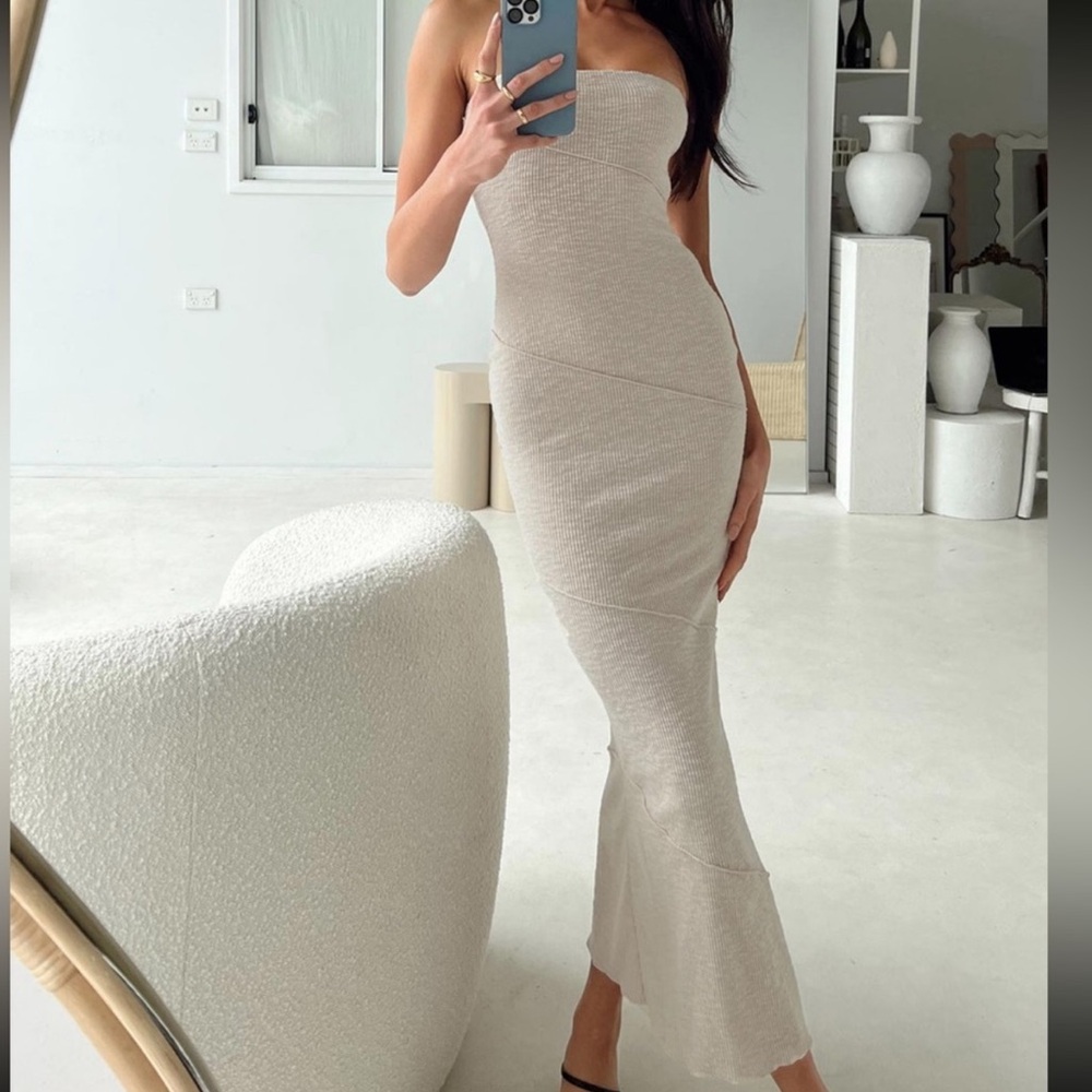 Princess Polly Oscar Maxi Dress in Beige